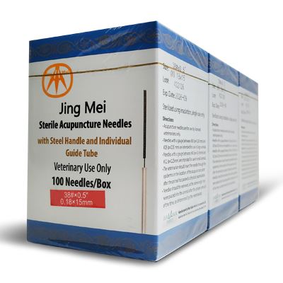 N38x0.5 Jing Mei Stainless Steel Handle Needles 100's (N38x0.5JM)