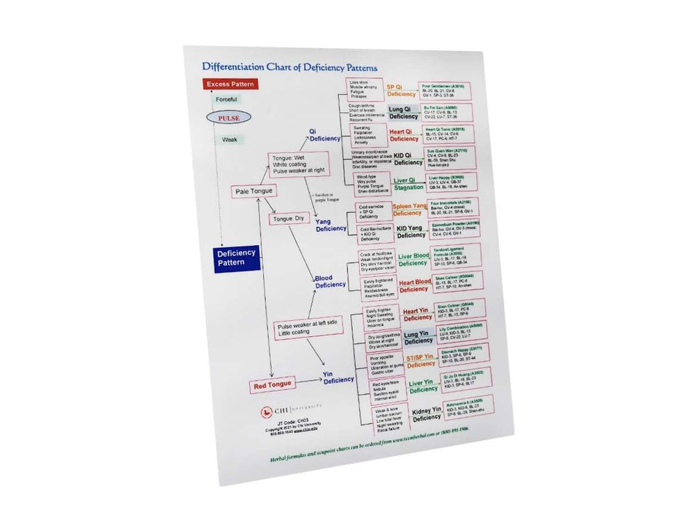 TCVM Differentiation Chart-2 Pages (CH03) – Chi University Bookstore