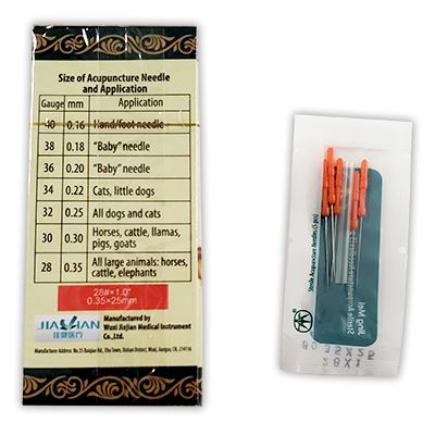 N28x1 Jing Mei Color Handle Needles 100's (N28x1JC)