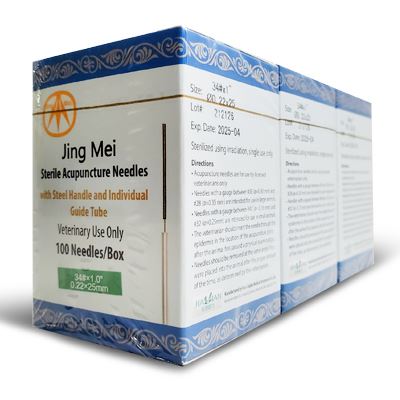 N34x1 Jing Mei Stainless Steel Needle 300's Value Pack (3 boxes of 100's) (N34x1JM3)