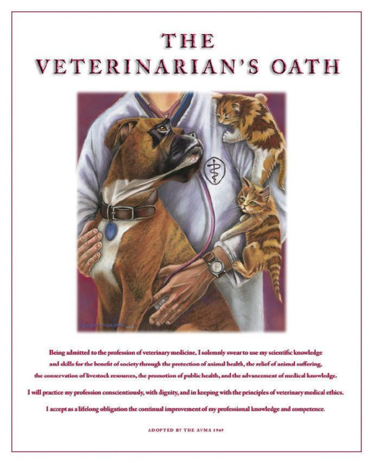 Dr. Ragona's Fine Art Print-Vet Oath: Dog (PA03)